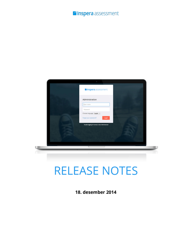 Release note 18. desember 2014
