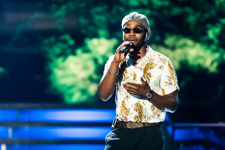 Jireel uppträder under idrottsgalan 