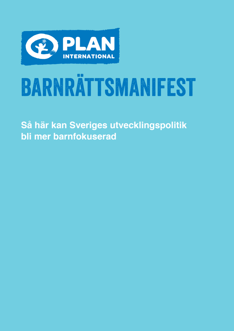 Plan International Sveriges barnrättsmanifest