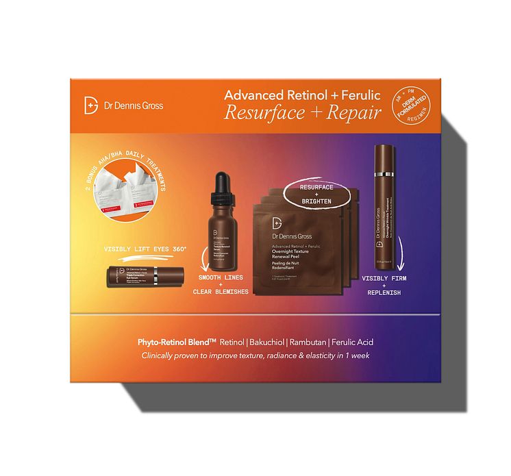 Advanced Ferulic + Retinol Resurface + Repair Kit 3