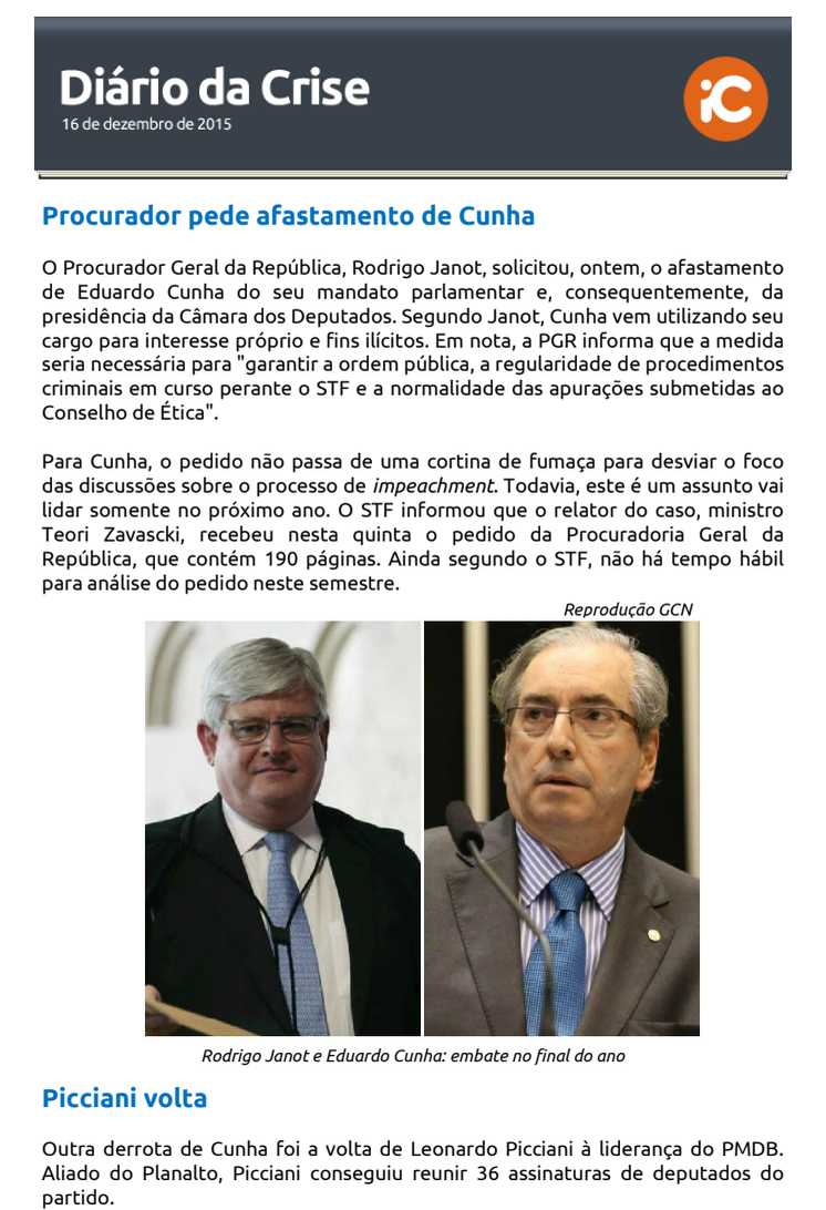 Diário da Crise - 17.12.2015