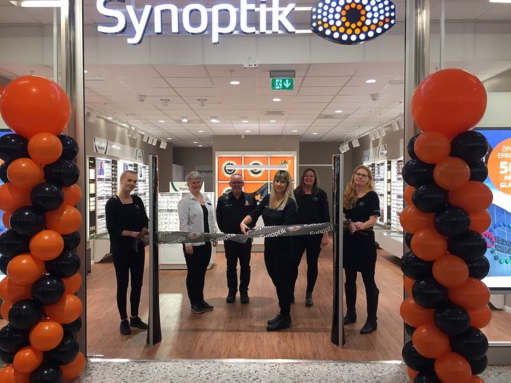 Synoptik öppnar butik i Ekholmen Centrum i Linköping. 