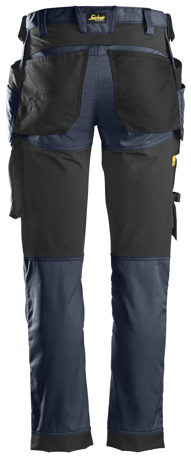 6241 AllroundWork, Stretch Arbeidsbukse med hylsterlommer, navy bakside