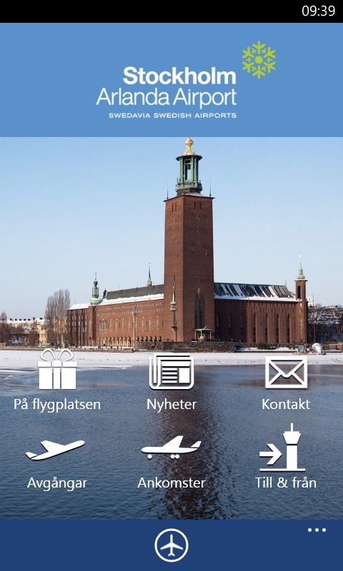 Swedavias app för Windows