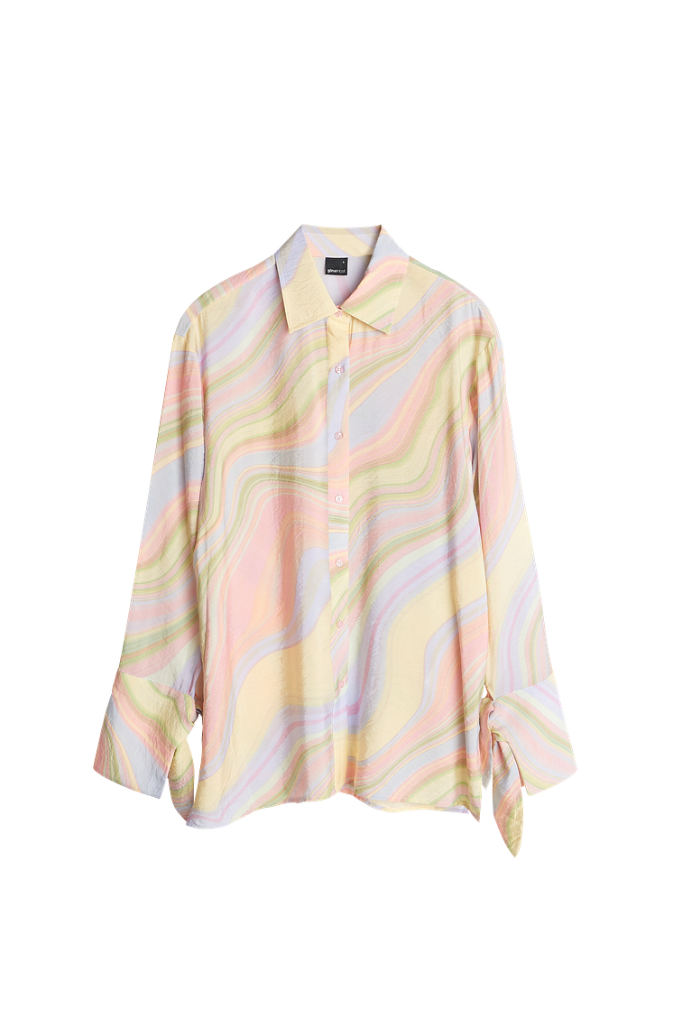 Lollo shirt - Pastel wave aop