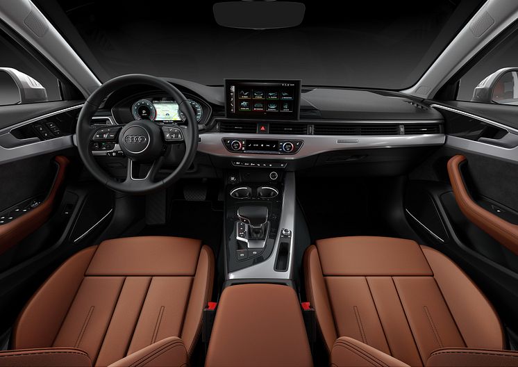 Audi A4 Limousine (terragrå) cockpit