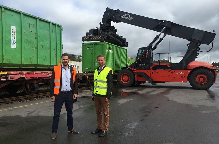 Niklas Wilandh Green Cargo och Jon Bergan Gjenvinning Downstream