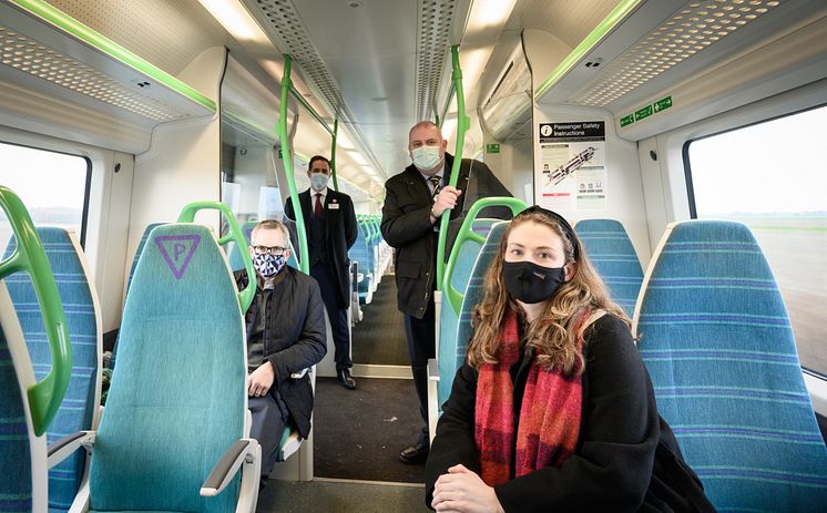 On board an 8-carriage train