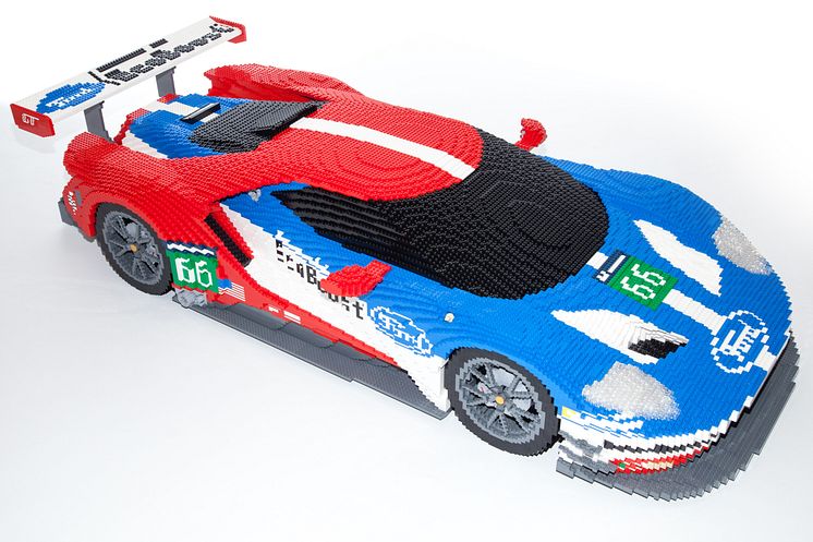 LEGO-utgaven av Ford GT blir vist på Le Mans kommende helg