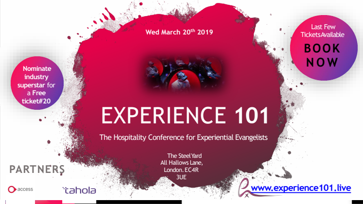 Experience 101 - The Hospitality Conference for Experiential Evangelists