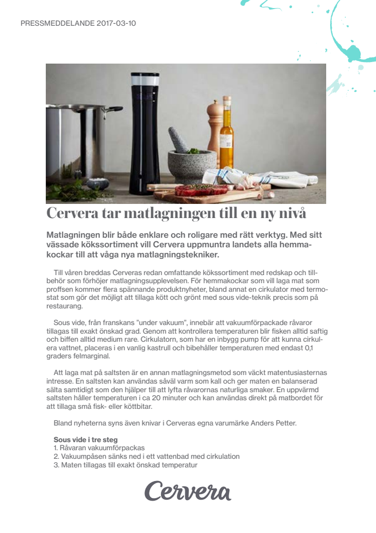 Cervera tar matlagningen till en ny nivå 