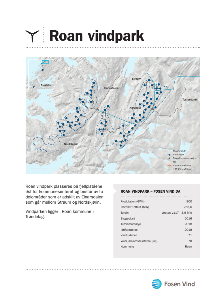 Faktaark Roan vindpark 10-2018