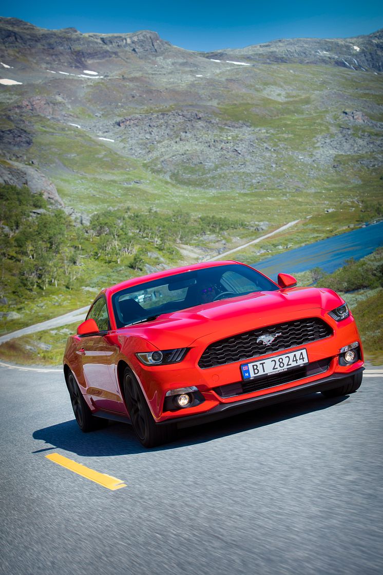 Endelig har nye Ford Mustang kommet til Norge