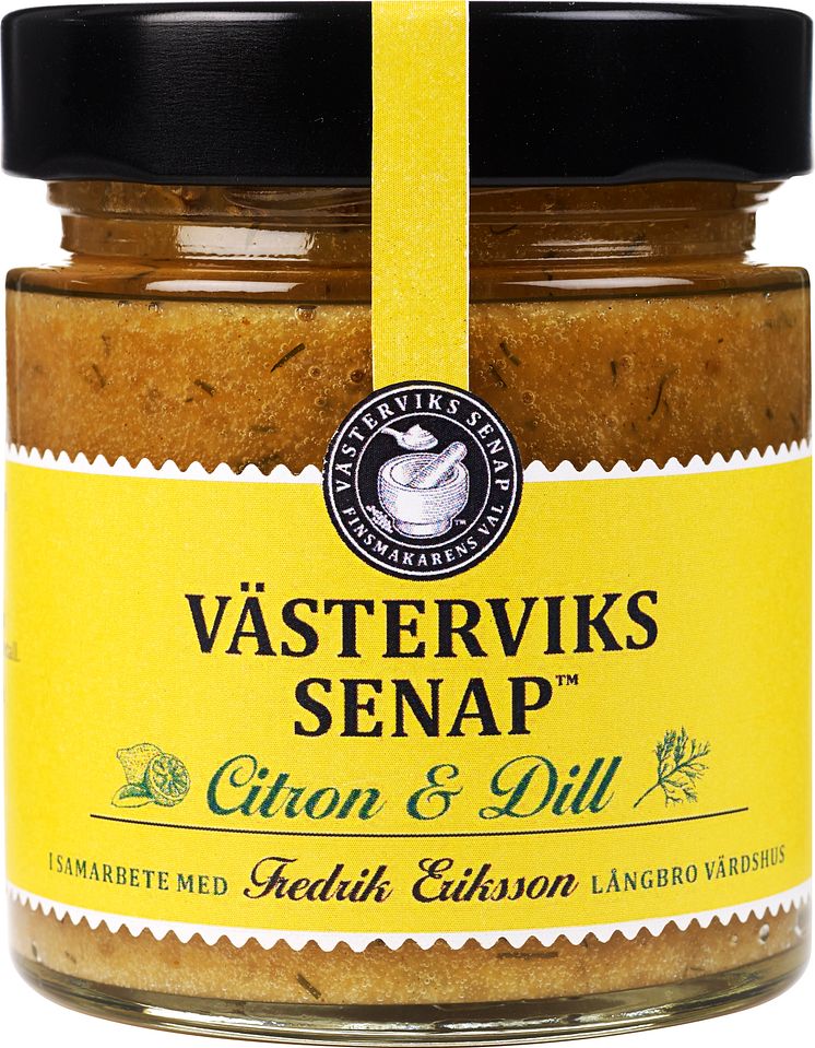 Västerviks Senap Citron & Dill i glasburk