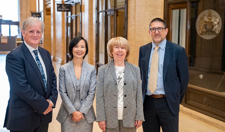 L to R Andy Leggett, HMRC Senior Sponsor for Liverpool region; Myrtle Lloyd, HMRC Director General for Customer Services; Lady Massie; Colin Casse, HMRC Director of Estates and Locations Programme