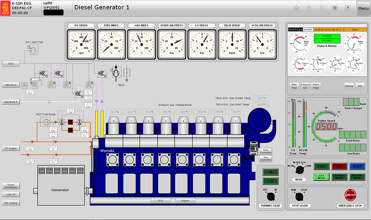 High res image - Kongsberg Digital - K-Sim ERS DEDF Cruise Ferry 