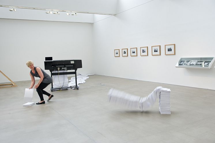 Joanna Hutton - performance; paper, HP Designjet printer, laptop