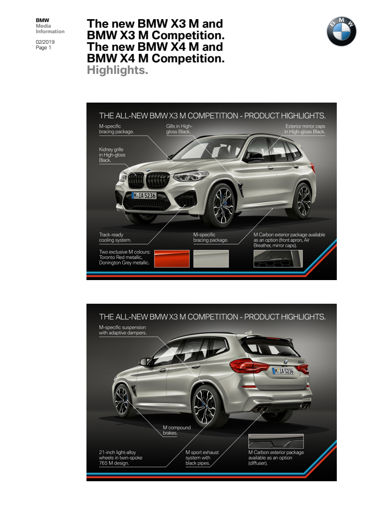 BMW X3 M og BMW X4 M - Highlights