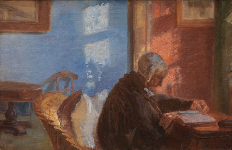 DK_Ancher,_Anna_-_Kunstnerens_mor_Ane_Hedvig_Brøndum_i_den_blå_stue_-_KMS8654 (1)