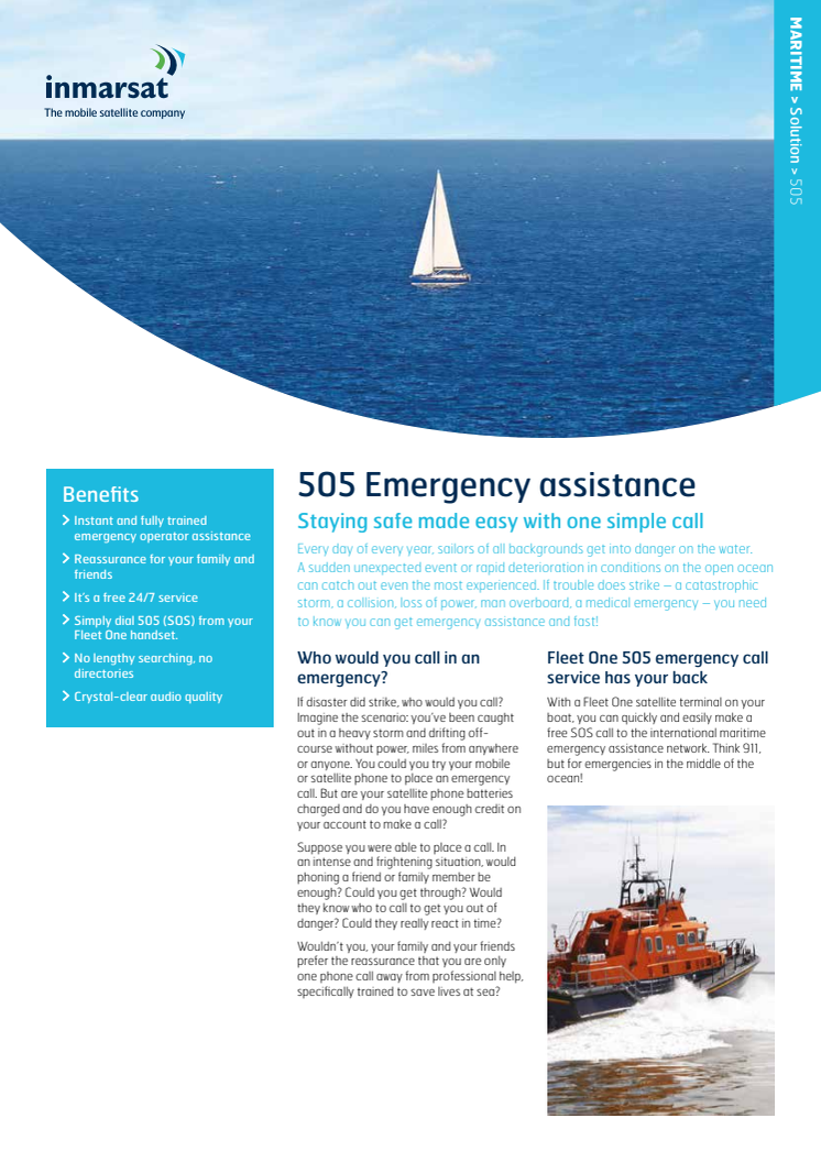 Inmarsat 505 Leaflet