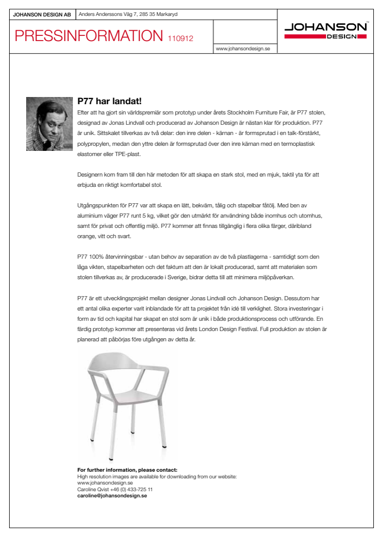 P77 har landat!