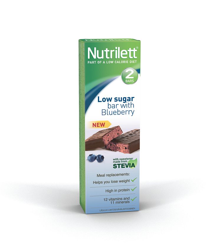 2 pack Low sugar bar with Blueberry