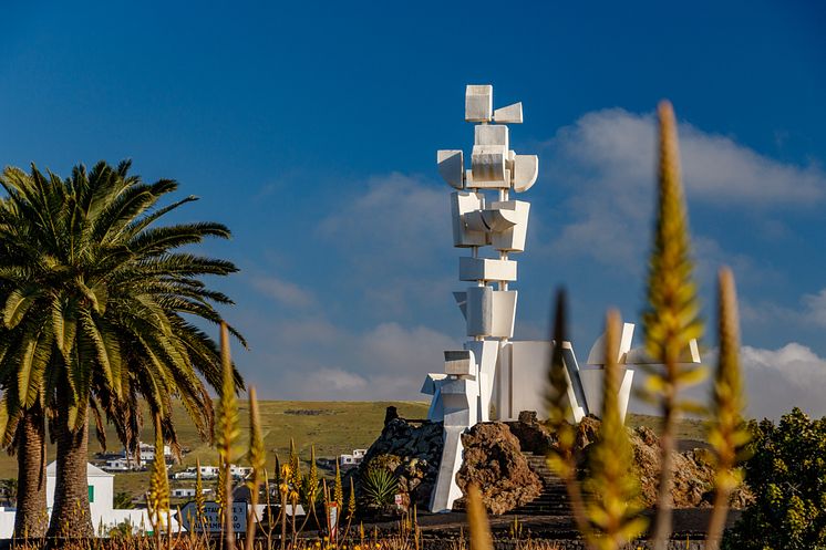 Böndernas monument av César Manrique på Lanzarote