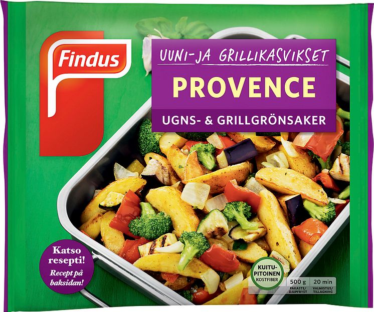 Uuni- ja grillikasvikset Provence 500g