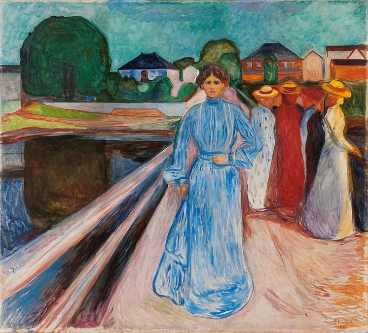 Edvard Munch: Damene på broen (1923)