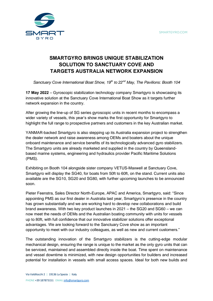 17 May 2022 - Smartgyro Brings Unique Stabilization Solution to Sanctuary Cove.pdf