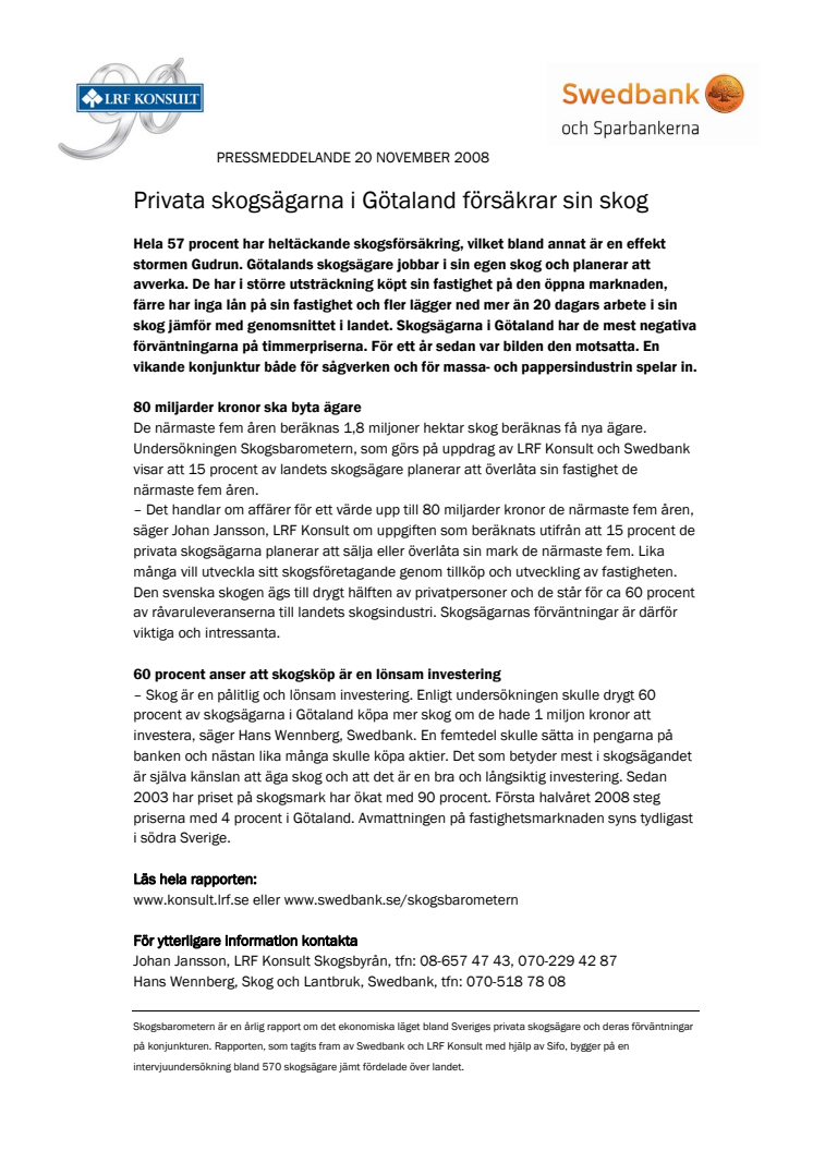Skogsbarometern – Götaland