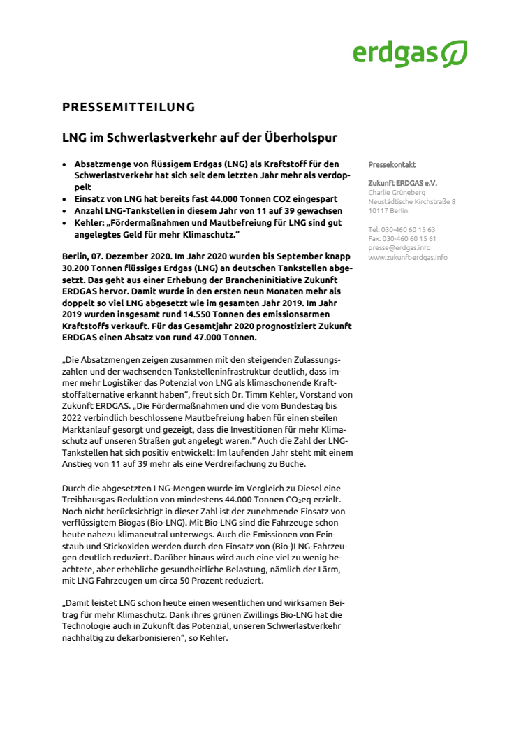 LNG im Schwerlastverkehr auf der Überholspur 