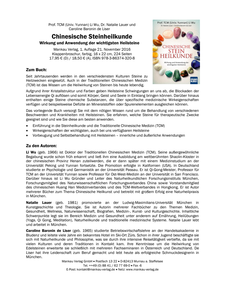 Waschzettel Chinesische Steinheilkunde