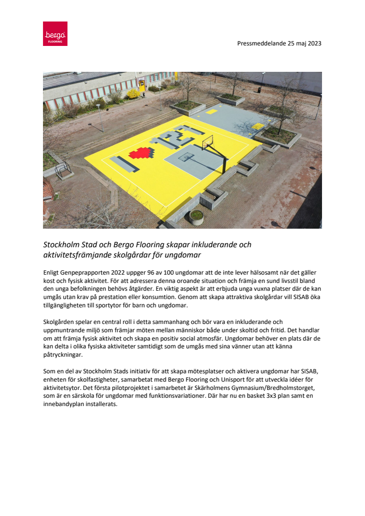 Pressmeddelande 2023-05-25 Stockholm Stad och Bergo Flooring skapar inkluderande och aktivitetsfrämjande skolgårdar för unga vuxna.pdf
