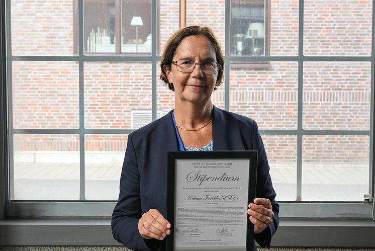 Helena Forsblad d'Elia, mottagare av Nanna Svartz stipendium 2022