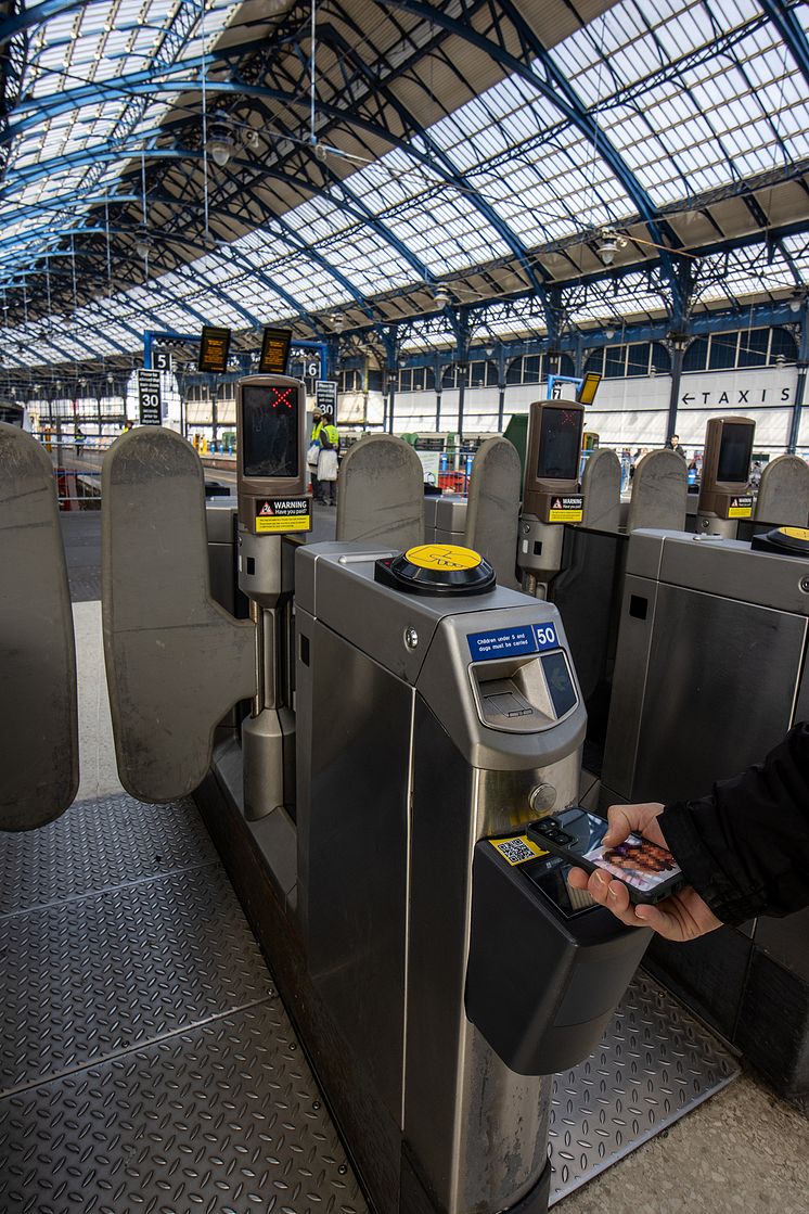 eTicket barcode readers at Brighton