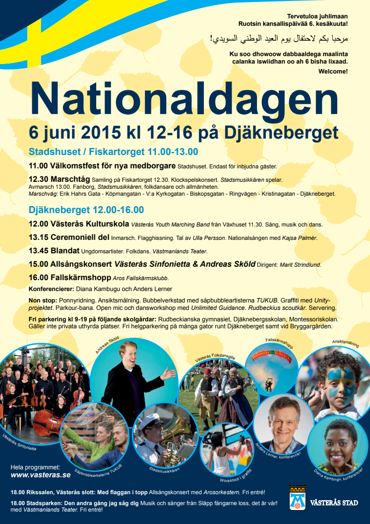 Nationaldagen 6 juni 2015 - affisch 
