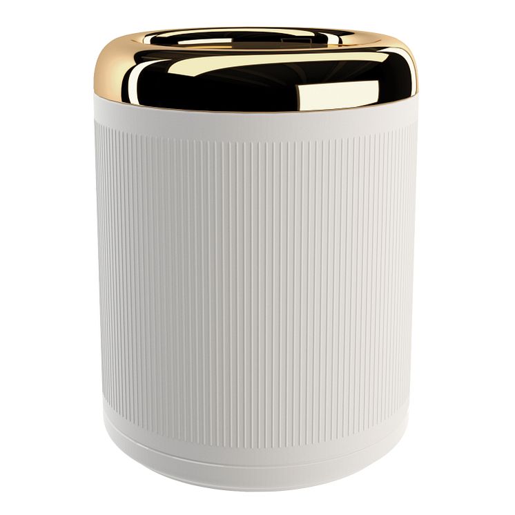 Pomd`or_x_Rosenthal_Equilibrium_Waste_bin_white_Rips_Gold