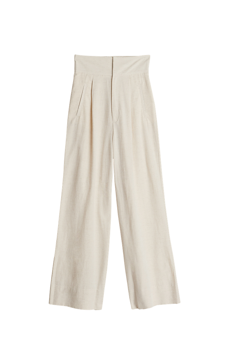 lill high waist trousers - beige