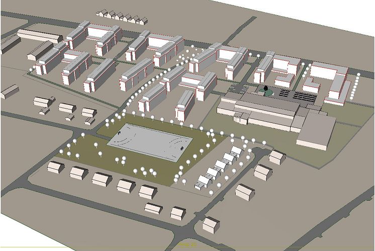 Illustration. Planprogram för Aspgärdan 18 och Böleå 12:2.