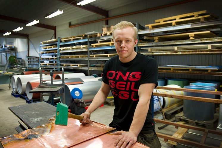 Finalist SM för unga plåtslagare 2015, Jonathan Wahlund, Jönköping