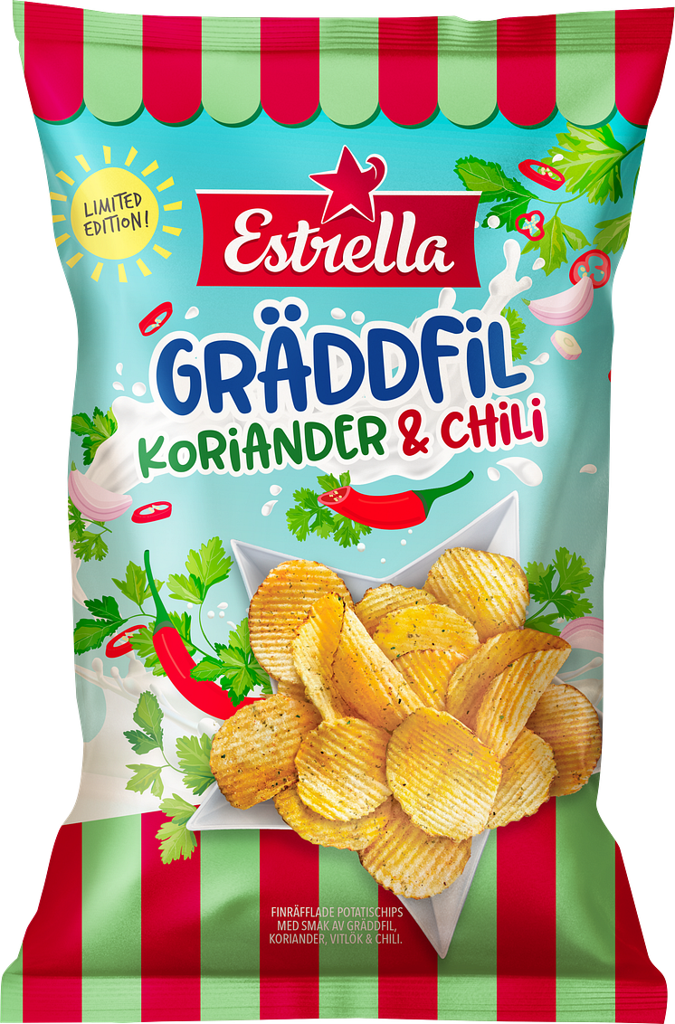 30481 Estrella LTD Chips Gräddfil, koriander & chili 250g, 160g.png