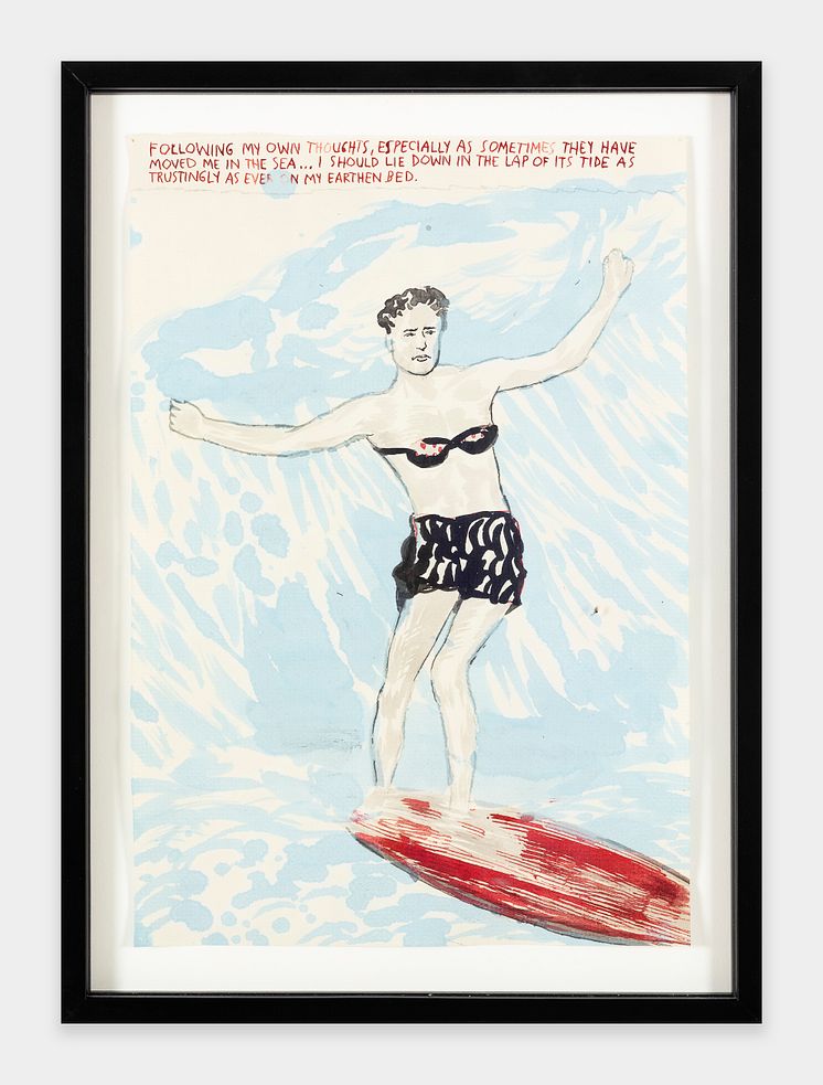 Raymon Pettibon, No Title (Following my own), 1998. Erling Kagge Collection.