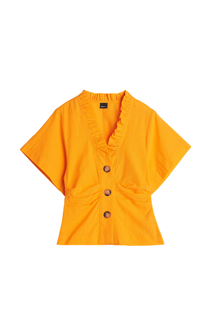 tyra shirt - saffron