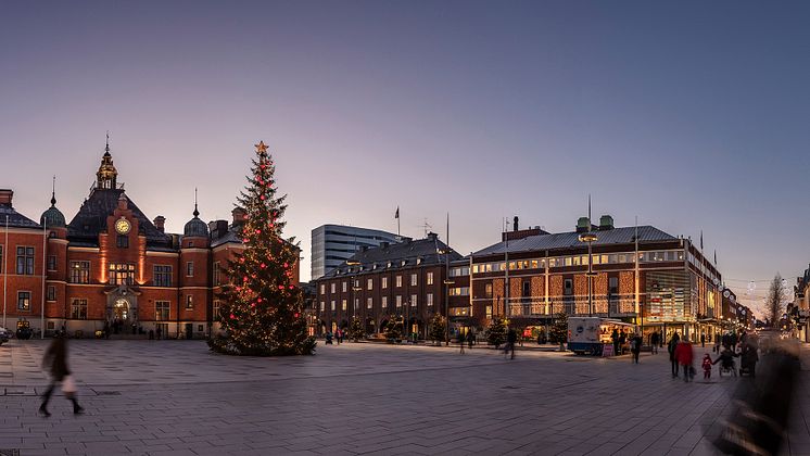 Jul i Umeå centrum. Foto Fredrik Larsson