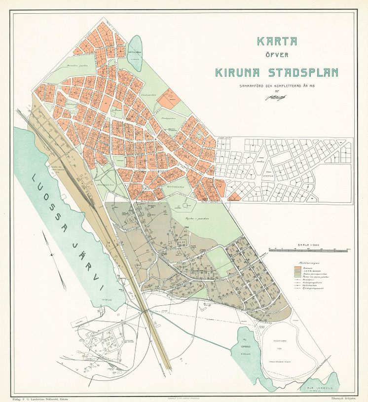 Kiruna stadsplan 1915