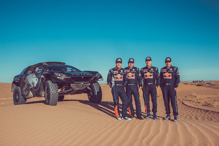 Rallykungen Sébastien Loeb kör Peugeot 2008 DKR i Dakar 2016