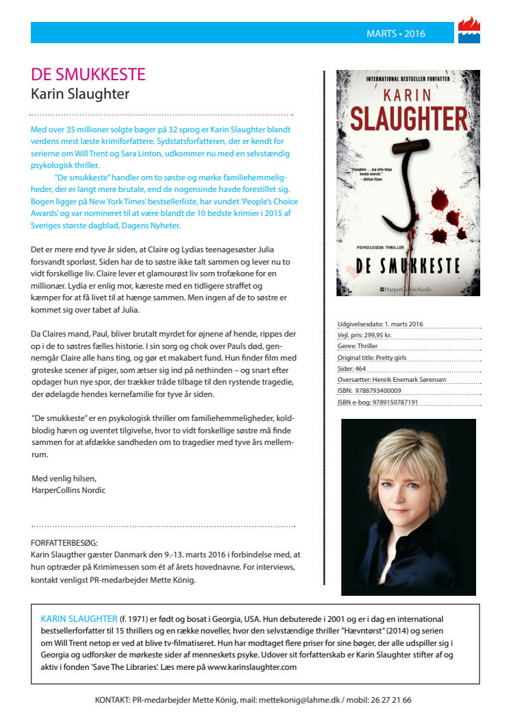 "De smukkeste" af Karin Slaughter