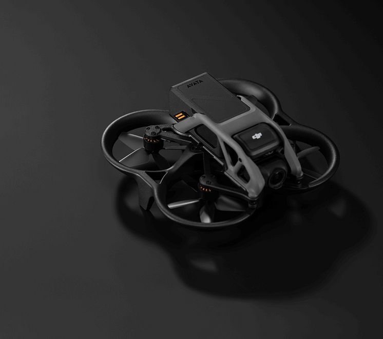 DJI Avata in bokeh (dark background)