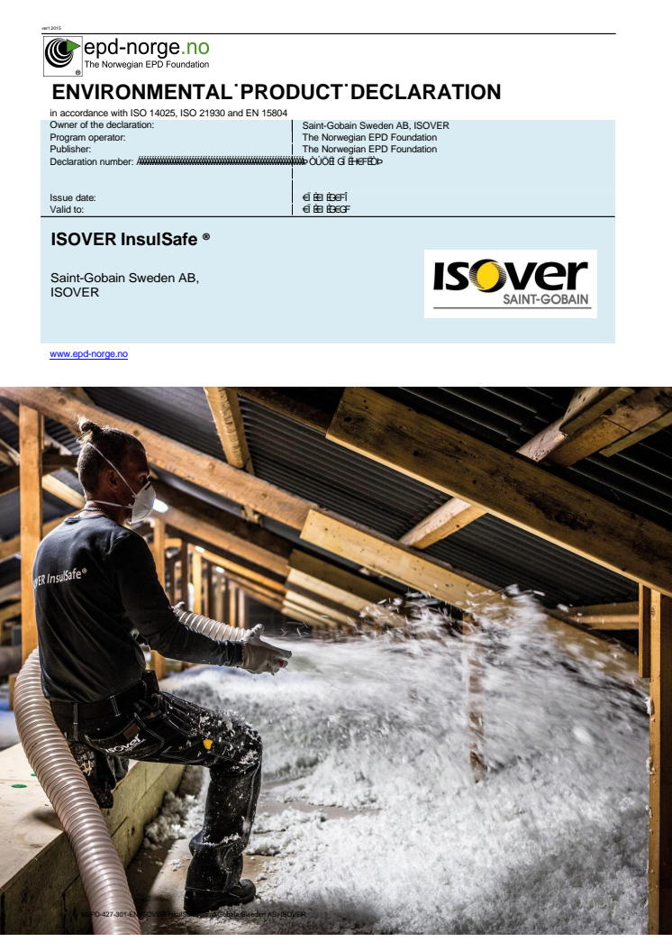 EPD för ISOVER InsulSafe® - lösull